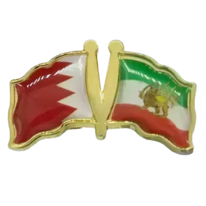 Pin, Double flag - Iran/Bahrain