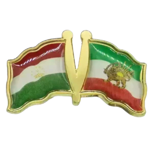 Pin, Double flag - Iran/Tajikistan
