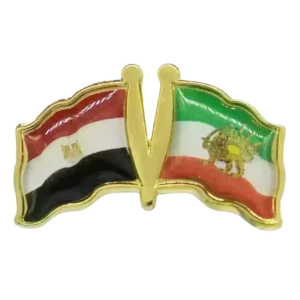 Pin, Double flag - Iran/Egypt
