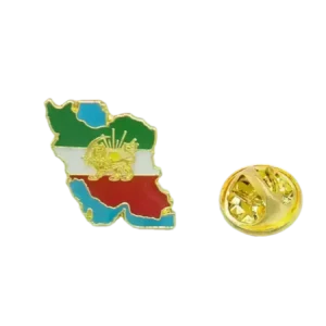 Pins, Iran map