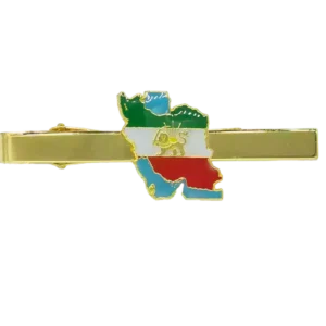 Tie clip, Iran map