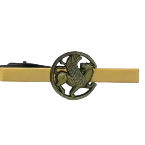 Tie clip, Round lion
