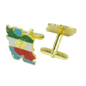 Cufflinks, Iran map