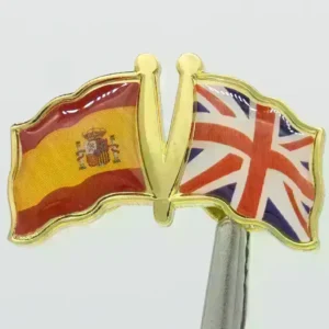 Pin, Double flag - Great Britain/Spain